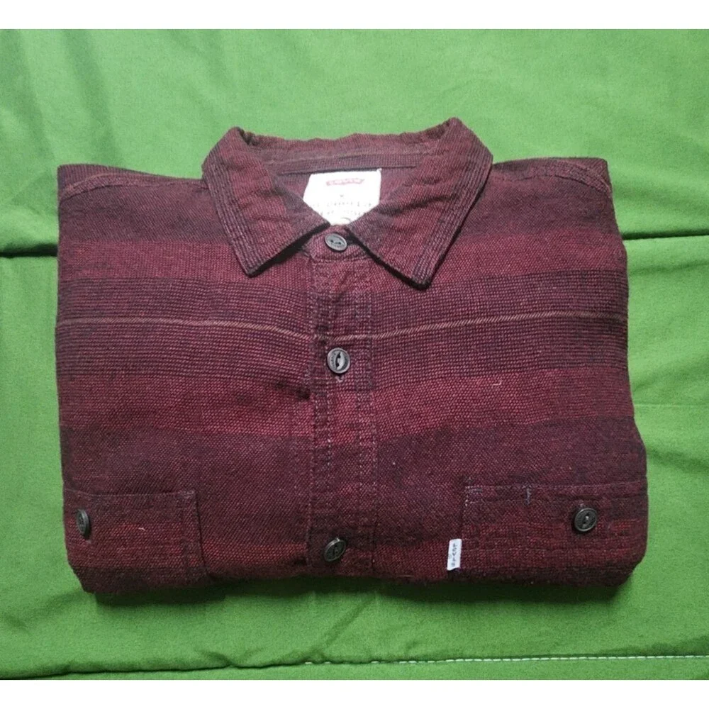Levi's Striped Long Sleeve Button Down Men's Shirt Size M